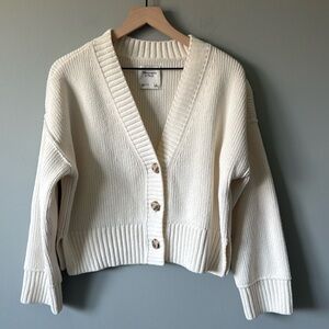 Abercrombie Cream Cardigan - Size S